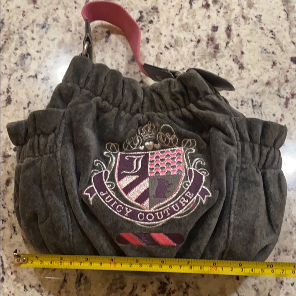 Juicy Couture Grey Velour Purse